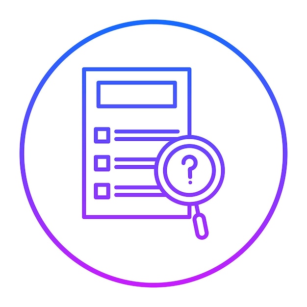 Ilustración vectorial de las preguntas