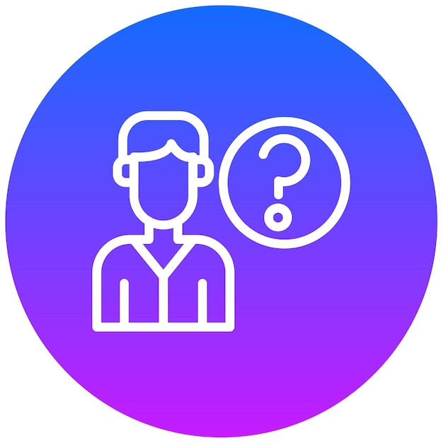 Ilustración vectorial de las preguntas