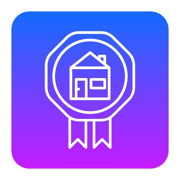 Ilustración vectorial del premio de la casa