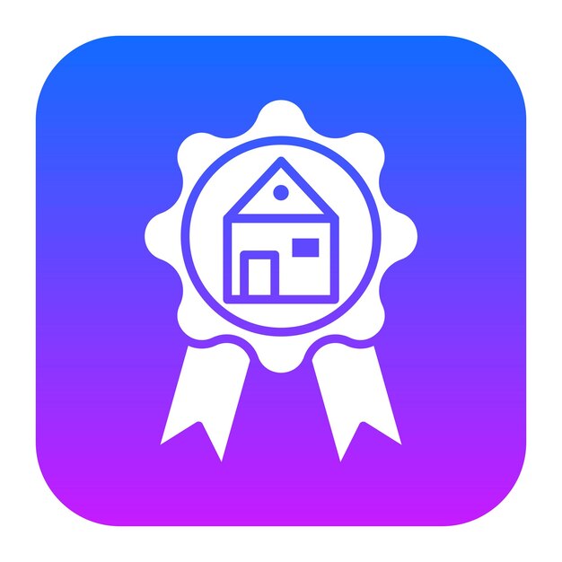 Ilustración vectorial del premio de la casa