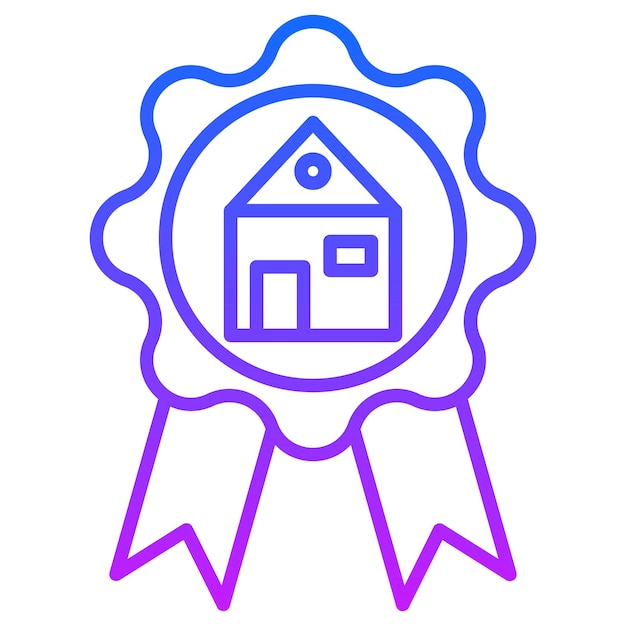 Ilustración vectorial del premio de la casa