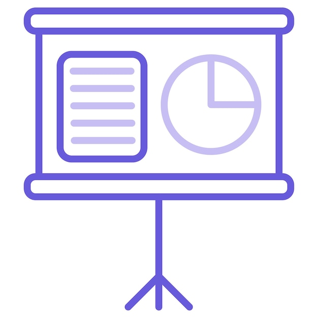 Ilustración vectorial de la presentación