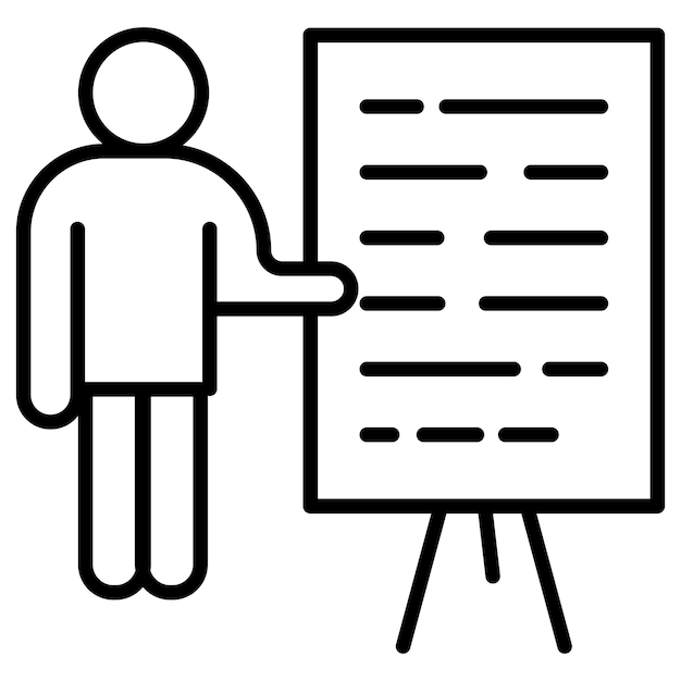 Ilustración vectorial de la presentación