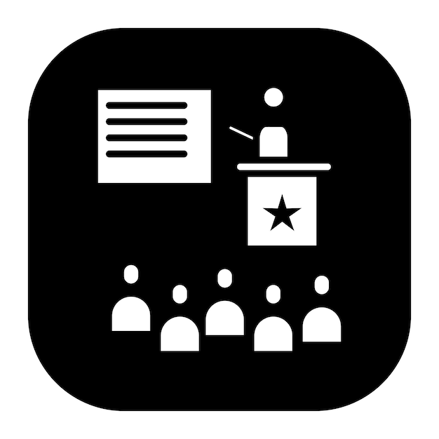 Ilustración vectorial de la presentación