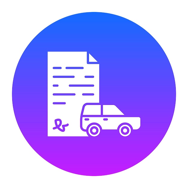 Ilustración vectorial de préstamos para automóviles