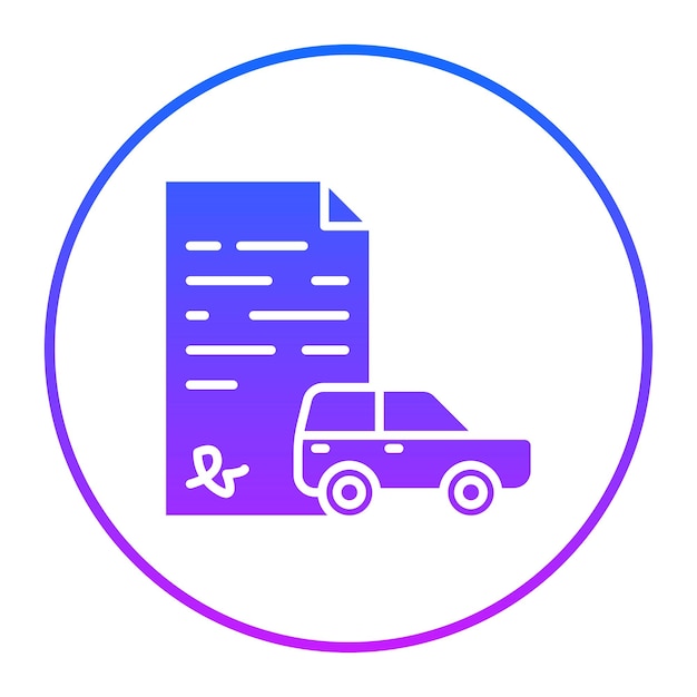 Ilustración vectorial de préstamos para automóviles