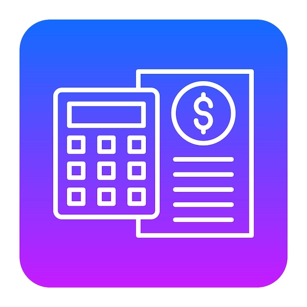 Ilustración vectorial del presupuesto