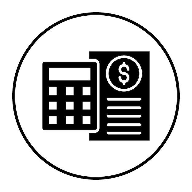 Ilustración vectorial del presupuesto