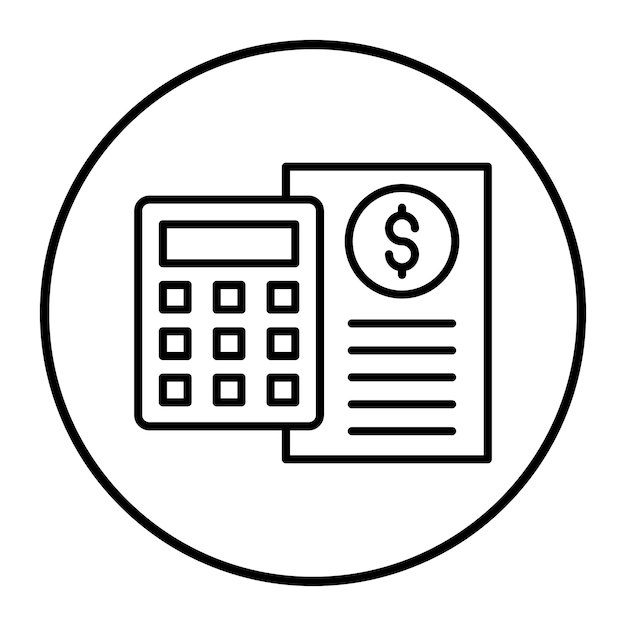 Ilustración vectorial del presupuesto