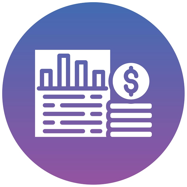 Ilustración vectorial del presupuesto
