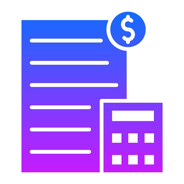 Ilustración vectorial del presupuesto