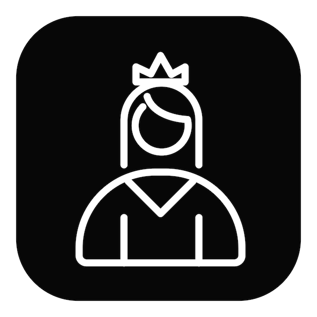 Ilustración vectorial de la princesa
