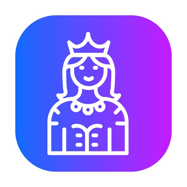 Ilustración vectorial de la princesa