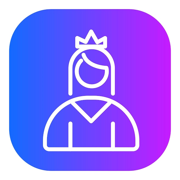 Ilustración vectorial de la princesa