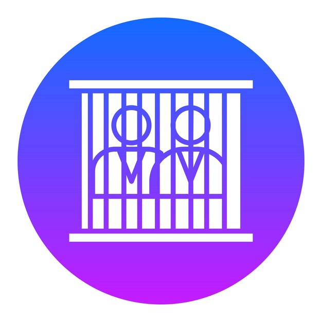 Ilustración vectorial del prisionero