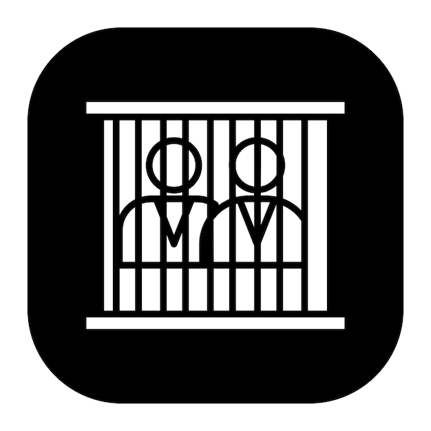 Ilustración vectorial del prisionero