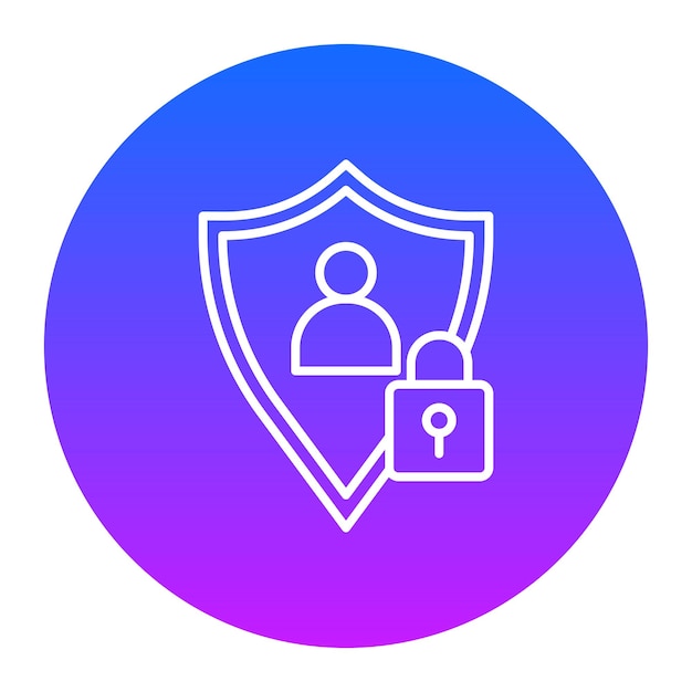 Ilustración vectorial de privacidad del usuario