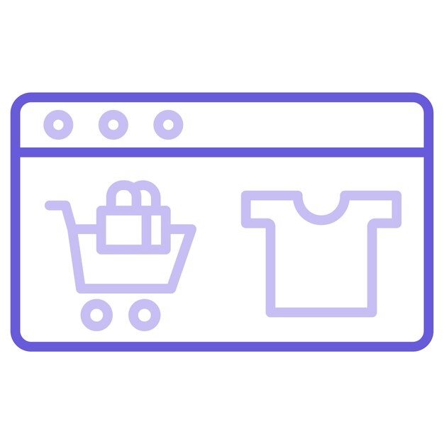 Ilustración vectorial de productos de comercio electrónico