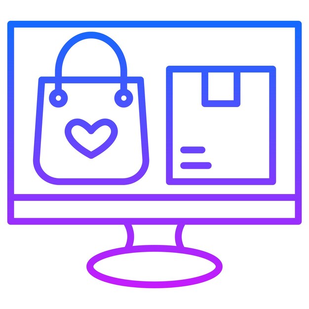 Ilustración vectorial de productos de comercio electrónico