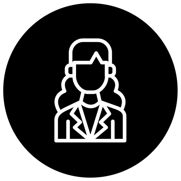 Ilustración vectorial de la profesora