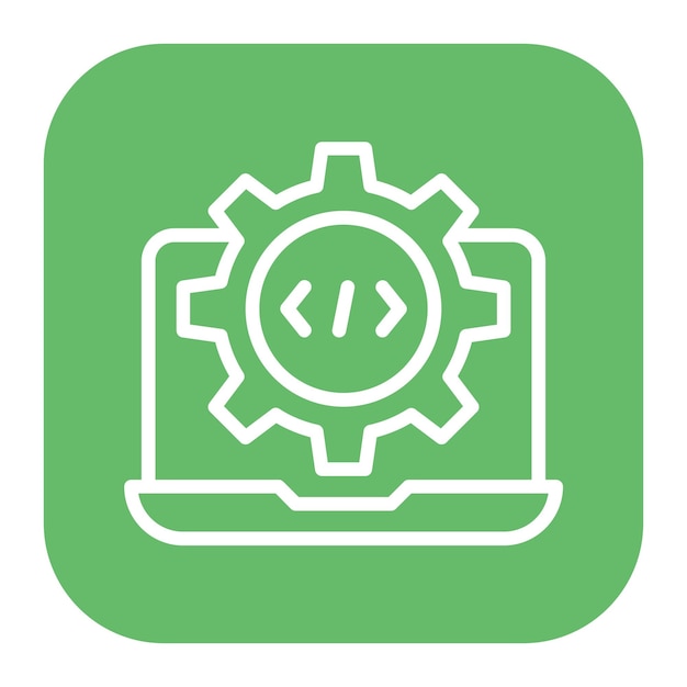 Ilustración vectorial de programación web
