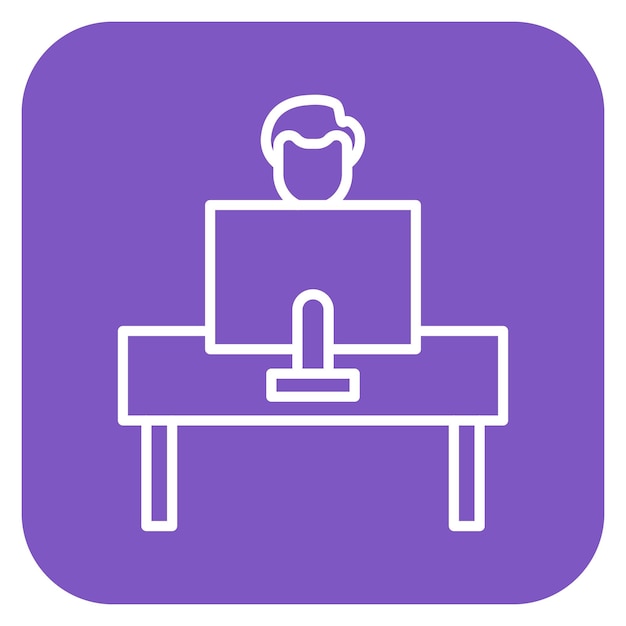 Ilustración vectorial del programador