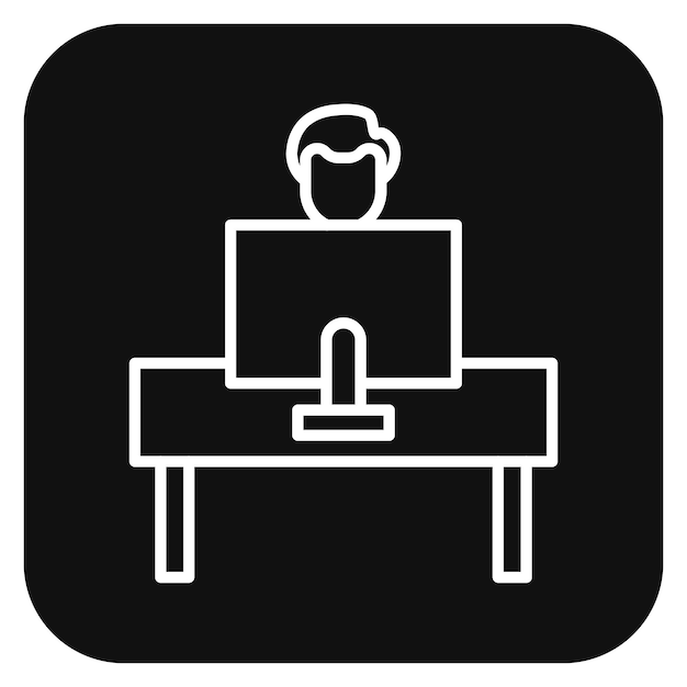 Ilustración vectorial del programador