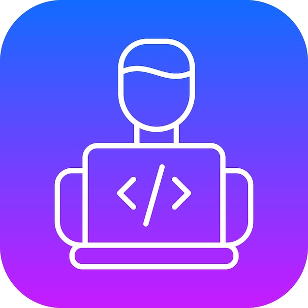 Ilustración vectorial del programador