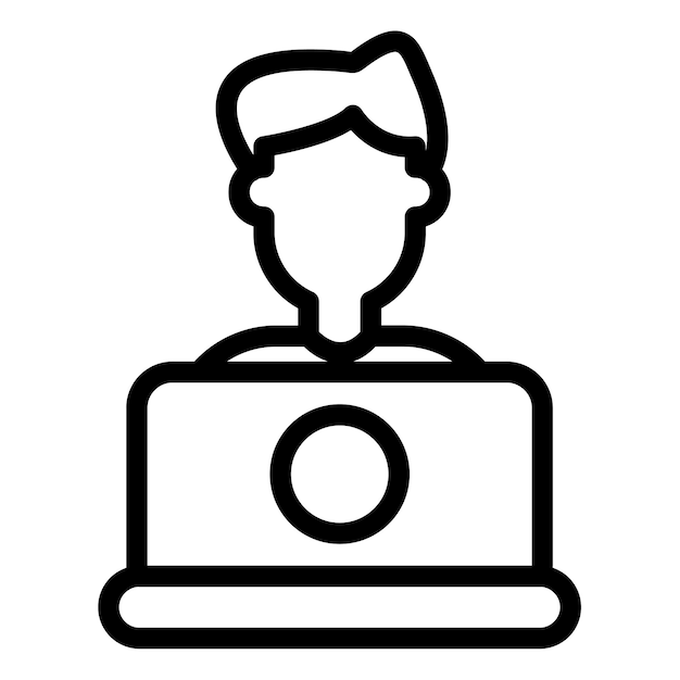 Ilustración vectorial del programador