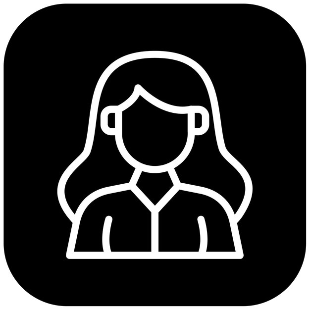 Ilustración vectorial de la programadora femenina