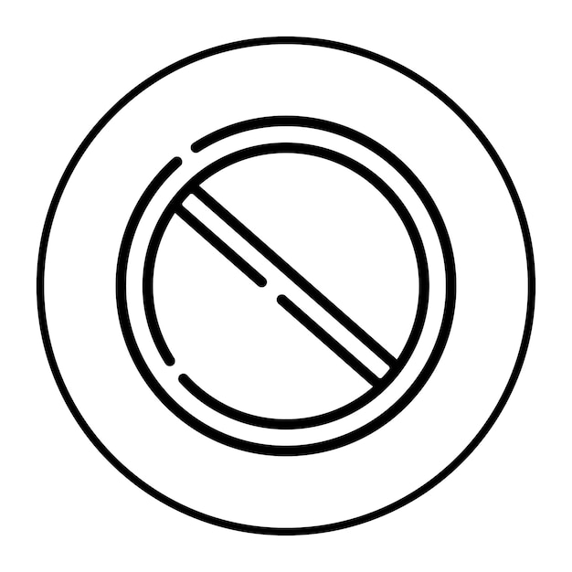 Ilustración vectorial prohibida