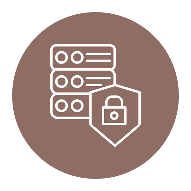 Ilustración vectorial de protección de datos
