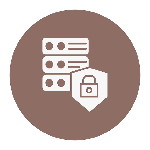 Ilustración vectorial de protección de datos