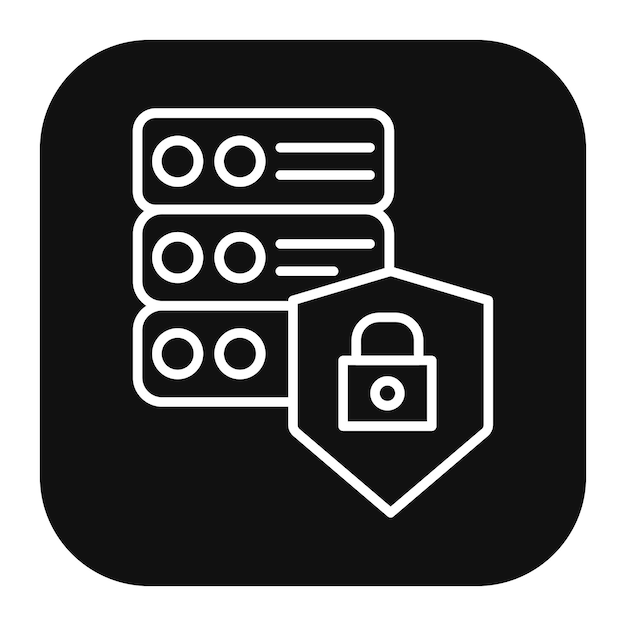Ilustración vectorial de protección de datos
