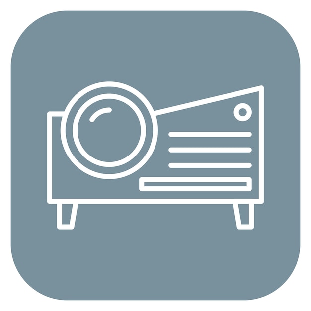 Ilustración vectorial del proyector