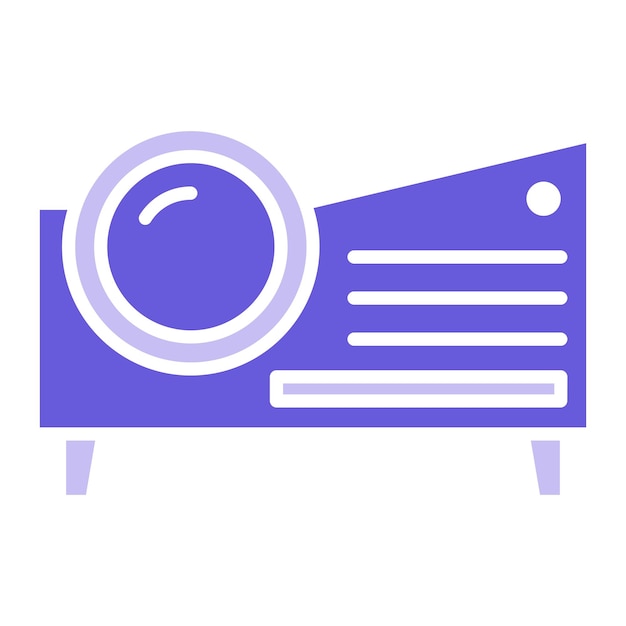 Ilustración vectorial del proyector