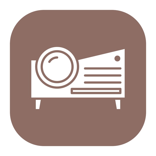 Ilustración vectorial del proyector