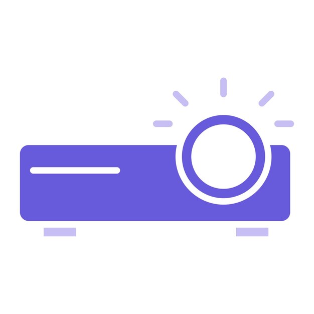 Ilustración vectorial del proyector