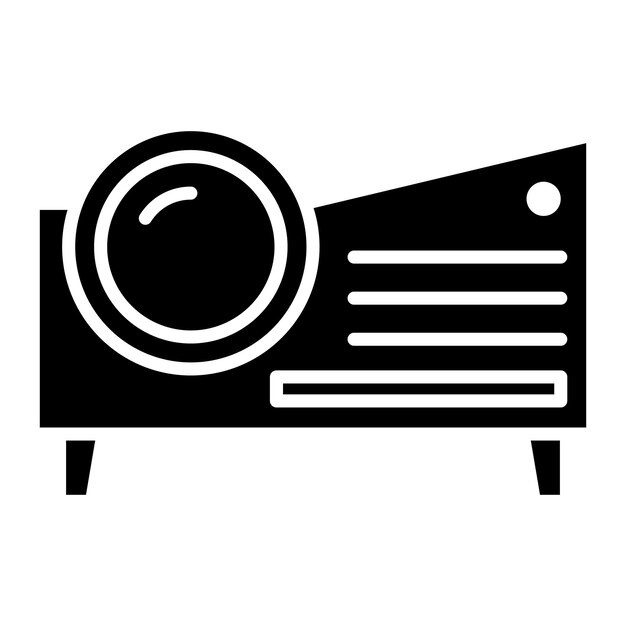 Ilustración vectorial del proyector