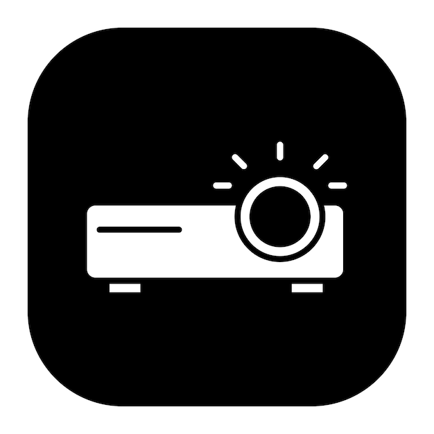 Ilustración vectorial del proyector