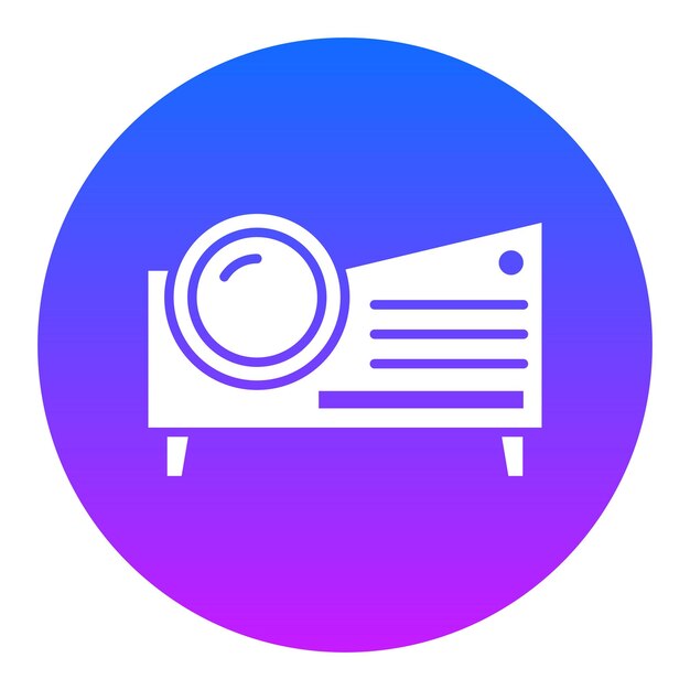 Ilustración vectorial del proyector