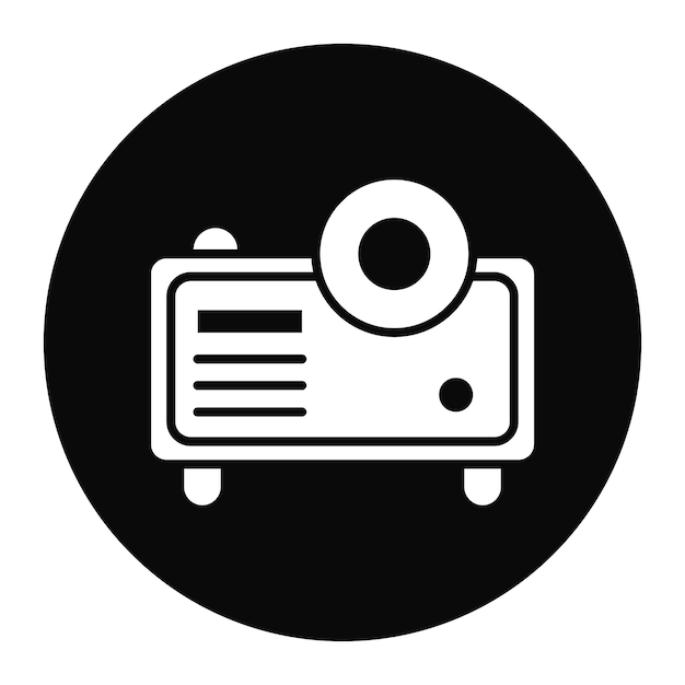 Ilustración vectorial del proyector