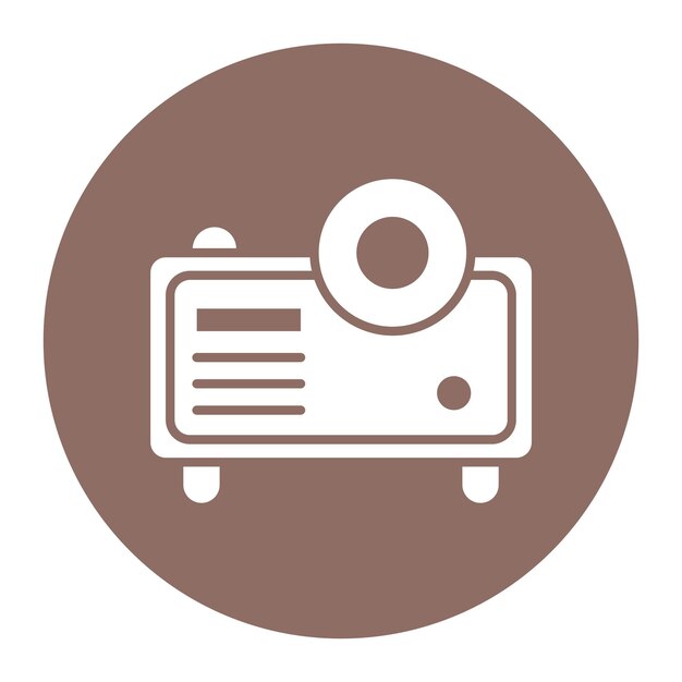 Ilustración vectorial del proyector