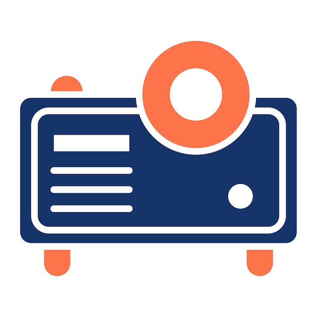 Ilustración vectorial del proyector
