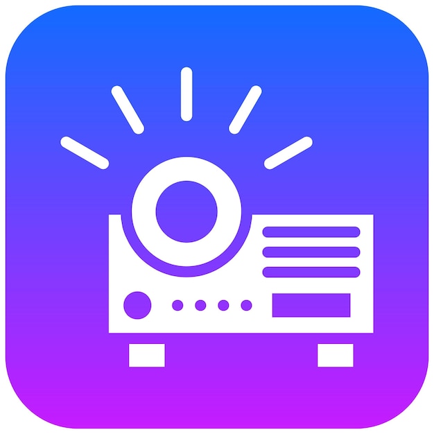 Ilustración vectorial del proyector