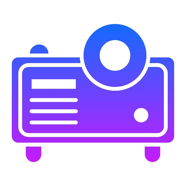 Ilustración vectorial del proyector