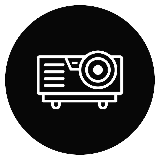 Ilustración vectorial del proyector