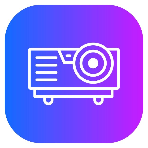Ilustración vectorial del proyector