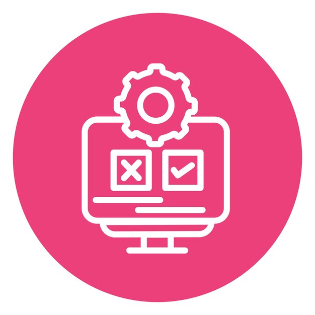 Ilustración vectorial de prueba del sistema