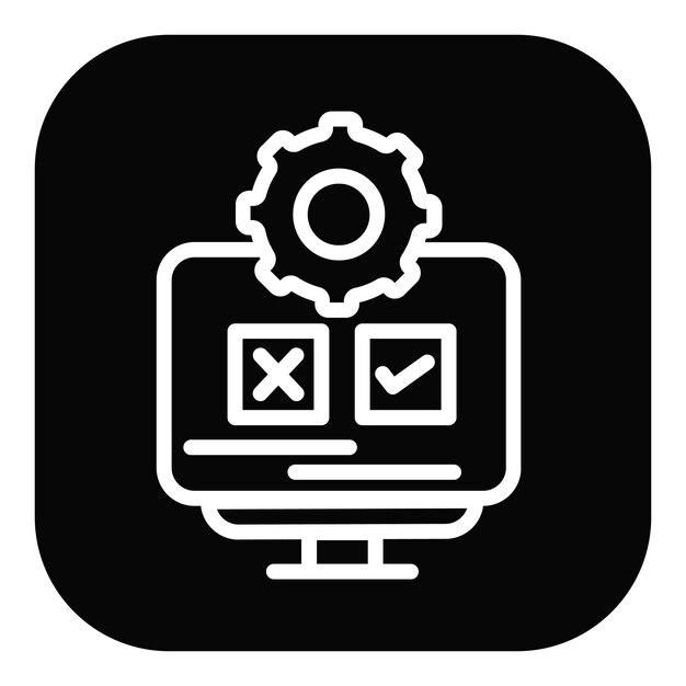 Ilustración vectorial de prueba del sistema